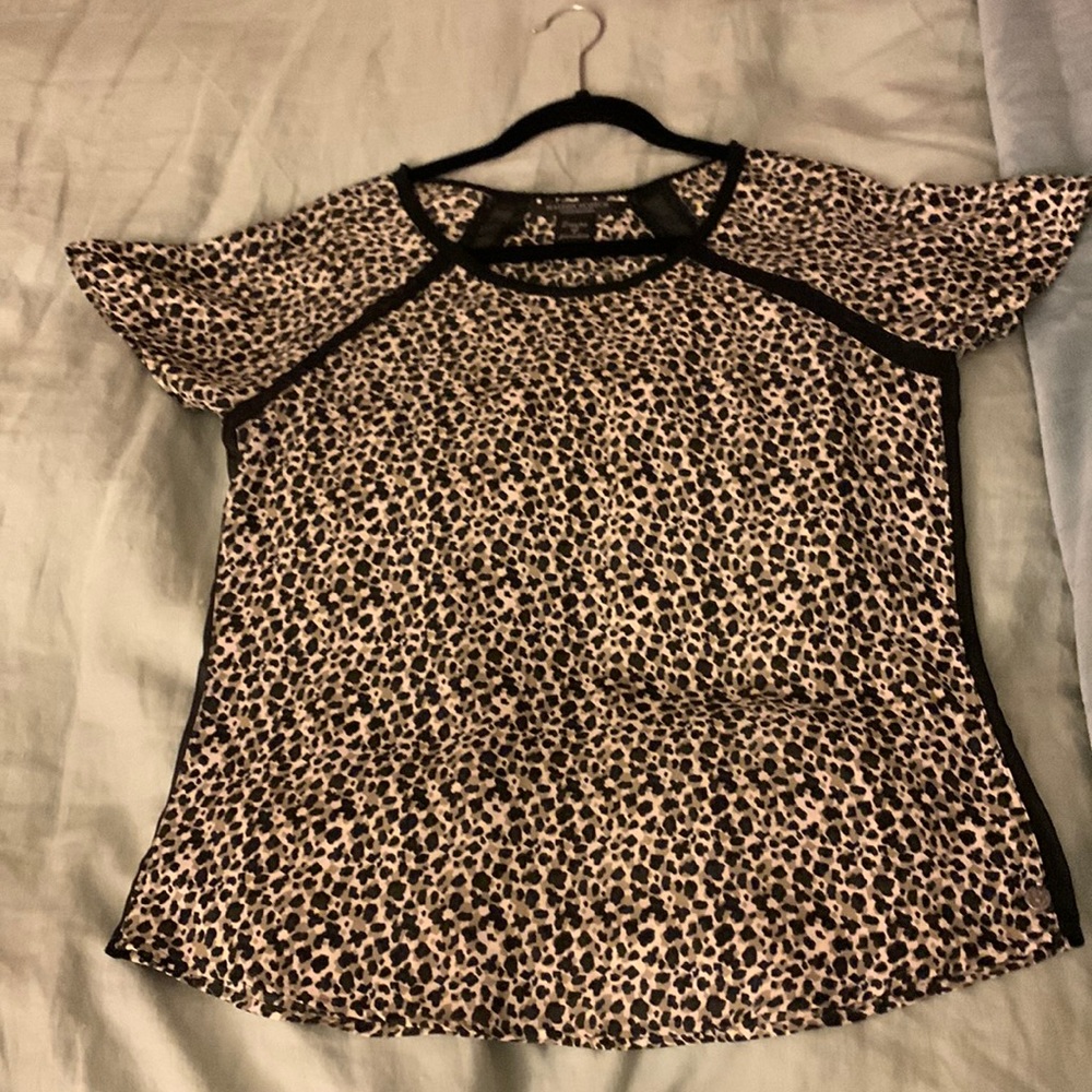 Animal print Scotch & Soda blouse with sheer black sides
